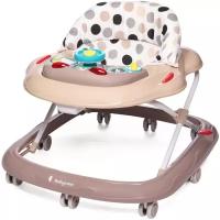 Baby care Ходунки Pilot, бежевые точки, игровая панель, 8 колёс