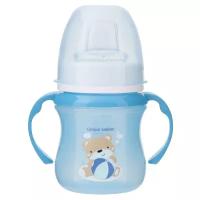 Canpol babies Поильник обучающий EasyStart с силиконовым носиком, 120 мл. 6+ Colourful animals, цвет: бирюзовый