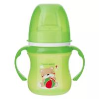 Поильник Canpol Babies обучающий EasyStart с силиконовым носиком, 120 мл. 6+ Sweet fun, цвет: зеленый