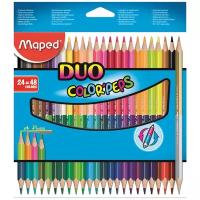 Maped Цветные карандаши двусторонние Color Peps 48 цветов 24 штуки (829602)