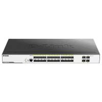 Коммутатор D-Link (DGS-3000-28XS/B1A) Управляемый L2, 24 ports 1000Base-X SFP, 4 ports 10GBase-X SFP+