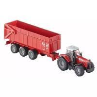 Трактор Siku Massey Ferguson с прицепом (1844) 1:87, 18 см, красный