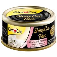 Корм для кошек GimCat ShinyCat Filet цыпленок с креветками (0.07 кг) 1 шт