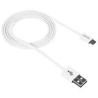 Кабель Canyon UM-1 CNE-USBM1W USB Type-A - microUSB (1 м, белый)