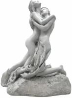 Статуэтка Влюбленные (Адам и Ева) 22 см гипс цвет слоновая кость