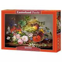 Пазл Castorland Still Life with Flowers and Fruit Basket (C-200658), элементов: 2000 шт