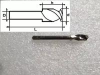 Сверло для печатных плат ZZ4.50, d-4,5/ h-12/ D-3.175/ L-38.1. для ЧПУ станка
