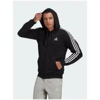 Худи муж. GK9051/adidas/M 3S FL FZ HD BLACK/размер S