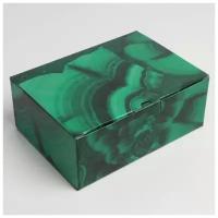 Коробка‒пенал «Малахит», 26 × 19 × 10 см