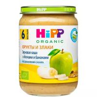 Каша HiPP органическая безмолочная зерновая с яблоком и бананом, с 6 месяцев