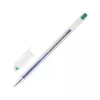 CROWN Ручка гелевая Hi-Jell, 0.5 мм, HJR-500B, зеленый цвет чернил, 1 шт