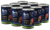 Консервы для щенков всех пород Brit Premium by Nature, телятина, 410 гр*9 шт