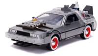 Модель машинки Jada Toys: Hollywood Rides Back to the Future 3 (1:24) Time Machine Primer Brushed Raw Metal