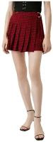 Юбка KOTON WOMEN, 2SAK70052PW, цвет: RED CHECK, размер: 38