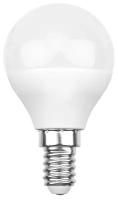 Лампа светодиодная Rexant Шар, Е14, 7,5 Вт, 2700 К, теплый свет