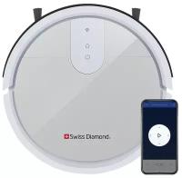 Робот-пылесос Swiss Diamond SD-RVC 003 W для влажной и сухой уборки / пылесос с контейнером / пылесос без мешка / пылесос для дома