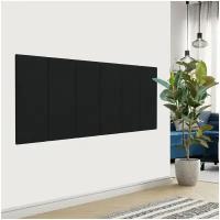 Стеновая панель Velour Black 30х80 см 1 шт