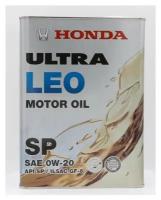 Синтетическое моторное масло Honda Ultra LEO 0W20 SP, 4 л