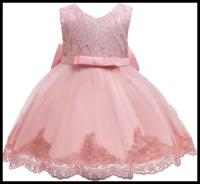 Платье Kids Tales, размер 80-86, розовый