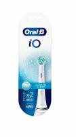 Набор насадок Oral-B iO Ultimate Clean для ирригатора и электрической щетки, белый, 2 шт