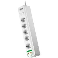 Сетевой фильтр APC by Schneider Electric PM5V-RS, 5 розеток, 1.8 м, с/з 2300 Вт белый