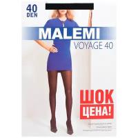 Колготки Malemi Voyage, 40 den, размер 2, черный