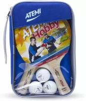 Набор для настольного тенниса Atemi Hobby SM (2 ракетки + 3 мяча + чехол)