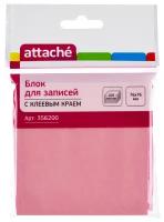 Attache Стикеры 76х76 мм, 100 л (1141142/356198/356200) розовый 62 г/м² 76 мм 76 мм 100 листов