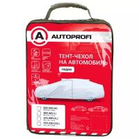 Тент-чехол на автомобиль AUTOPROFI SED-435 (M), седан, водонепр., молния для двери вод., 435х165х119 см., разм. М, 1/10