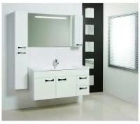 Мебель для ванной AQUATON Диор 120 белая (тумба с раковиной + зеркало)