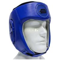 Шлем боксёрский открытый BoyBo Leather Blue