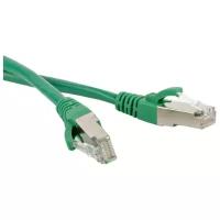 Патч-корд Hyperline PC-LPM-STP-RJ45-RJ45-C5e-1M-LSZH-GN F/UTP, экранированный, Cat.5е (100% Fluke Component Tested), LSZH, 1 м, зеленый