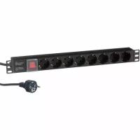 Блок розеток Exegate ServerPro PDU-19H803 8шт, 1U, 19