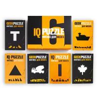 GEEK PUZZLE / IQ PUZZLE Фитнес для Мозга Подарочный набор головоломок 6 в 1