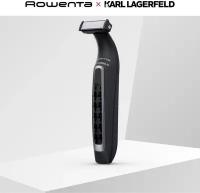 Триммер для бороды и усов Rowenta Karl Lagerfeld Forever Sharp TN602LF0, черный, водонепроницаемый, 120 минут автономной работы