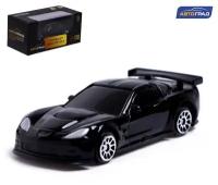 Автоград Машина металлическая CHEVROLET CORVETTE C6-R, 1:64, цвет чёрный