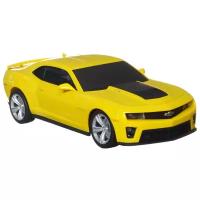 Машинка Welly Chevrolet Camaro ZL1 (84017), 1:24, 18 см, желтый