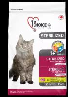 1st CHOICE Корм для кошек Sterilized стерилизовнных Курица батат