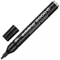 Перманентный маркер Edding E-2000C черный, круглый наконечник 1.5-3 мм, заправляемый (блистер) {E-2000C#1-B#1}