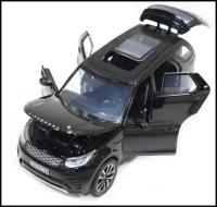 Машина Range Rover Discovery 1:24 со светом и звуком 21 см зеленая