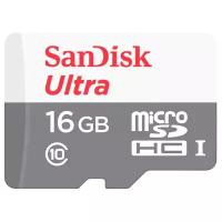 Карта памяти SanDisk Ultra Micro SDHC, 16 Гб