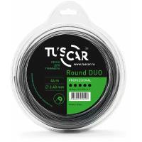 Леска для триммера TUSCAR Round DUO Professional, 2.40мм* 44м, 10112524-44-1