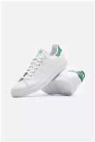 Кеды adidas Originals Stan Smith, размер 9,5 UK, белый, зеленый