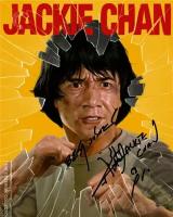 Автограф Джеки Чан - Автограф Jackie Chan - Фото с автографом, Подписанная фотография, Автограф знаменитости, Подарок, Автограмма, Размер 20х25 см