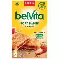 BELVITA Soft Bakes Утреннее, Печенье, Злаки клубника, Какао, 250г