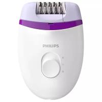 Эпилятор Philips BRE225 Satinelle Essential, белый/фиолетовый