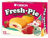 Пирожное Orion Fresh Pie бисквитное с клубнично-малиновой начинкой