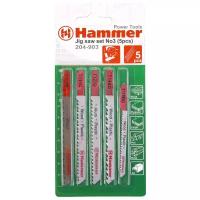 Набор пилок для электролобзика Hammer JG WD-PL 204-903, 5 шт