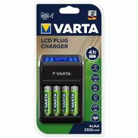 Зарядное устройство Varta Charger LCD Plug 57677 (4xАА 2100mah)