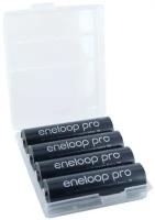 Аккумулятор Panasonic Eneloop Pro AA 2450mAh (BK-3HCDEC4BE), 4 шт. с кейсом